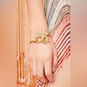 Ulla Johnson Hand Hammered Spiral Bracelet